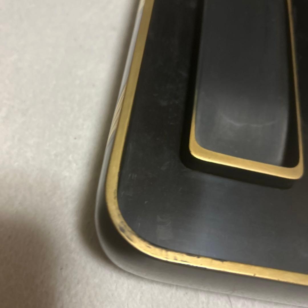 漆器 文箱 金色植物模様