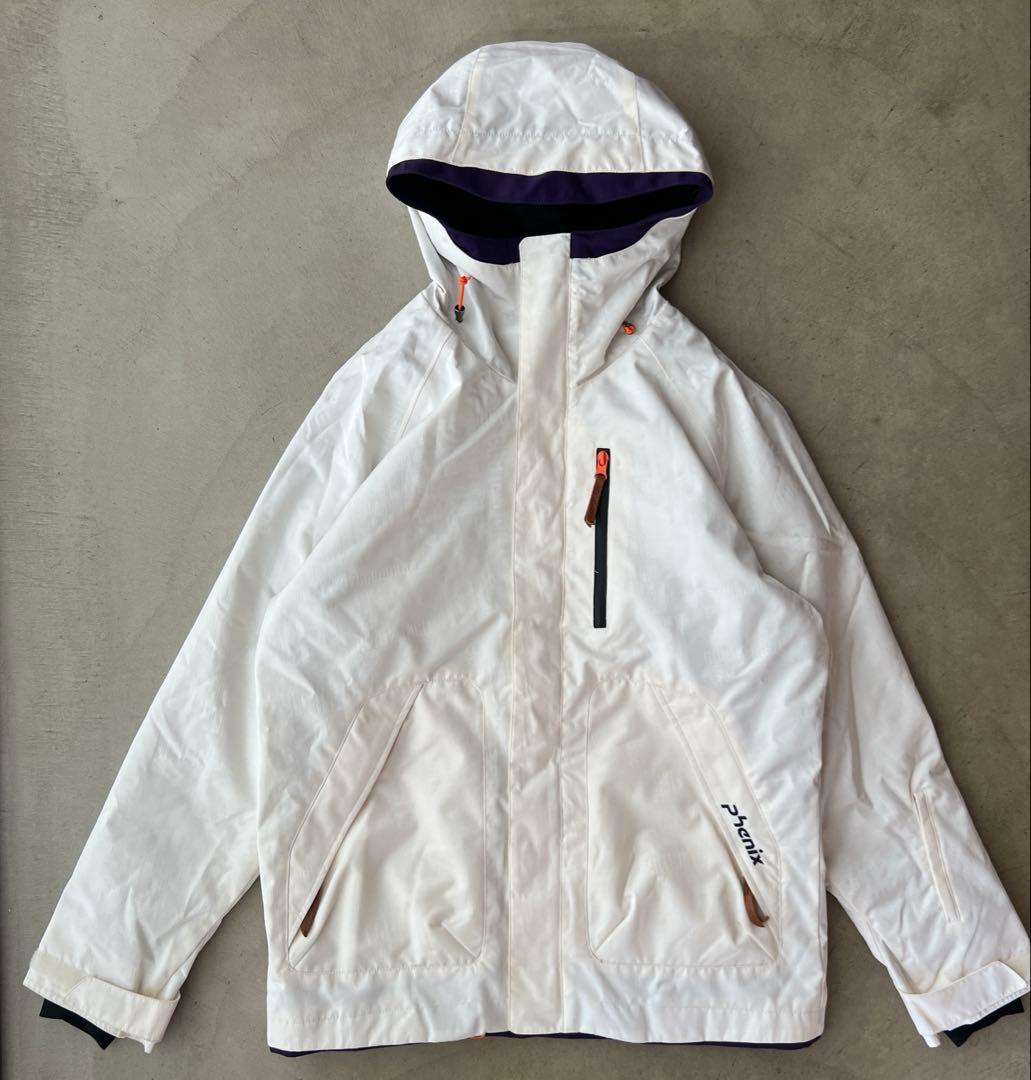 【phenix】フェニックス　M　スキー　スノボ　ジャケット　白　総柄