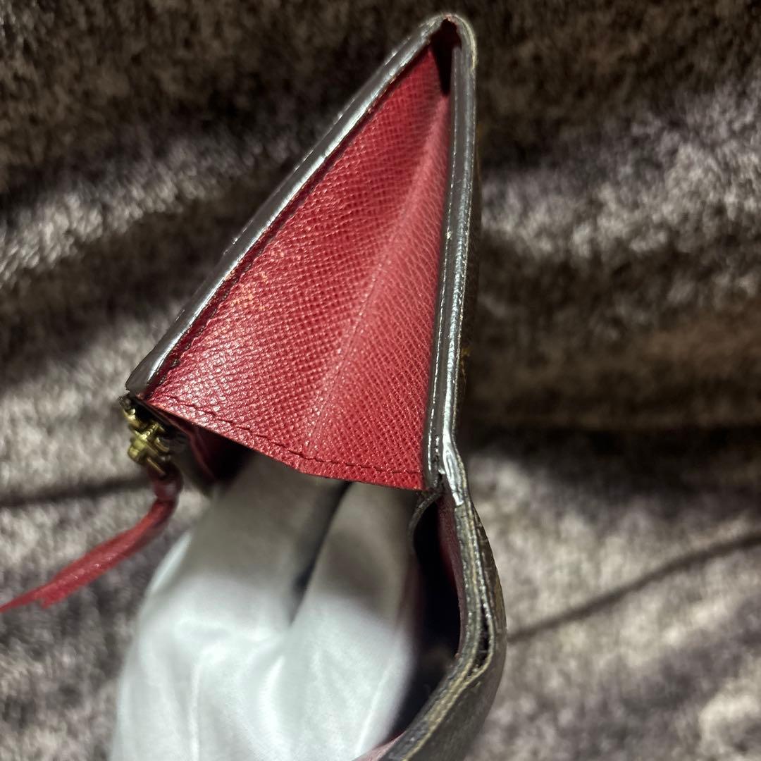 リ*リ様 ルイヴィトン　モノグラム　ポルトフォイユエミリー フューシャ　M606