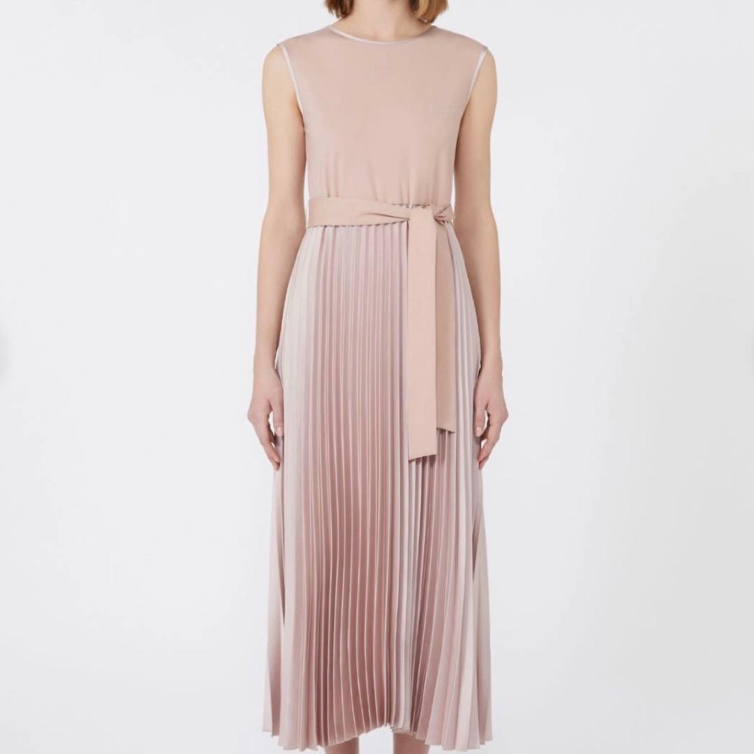 2025✨ マックスマーラ ロングワンピース マキシ丈 プリーツ サムエレ