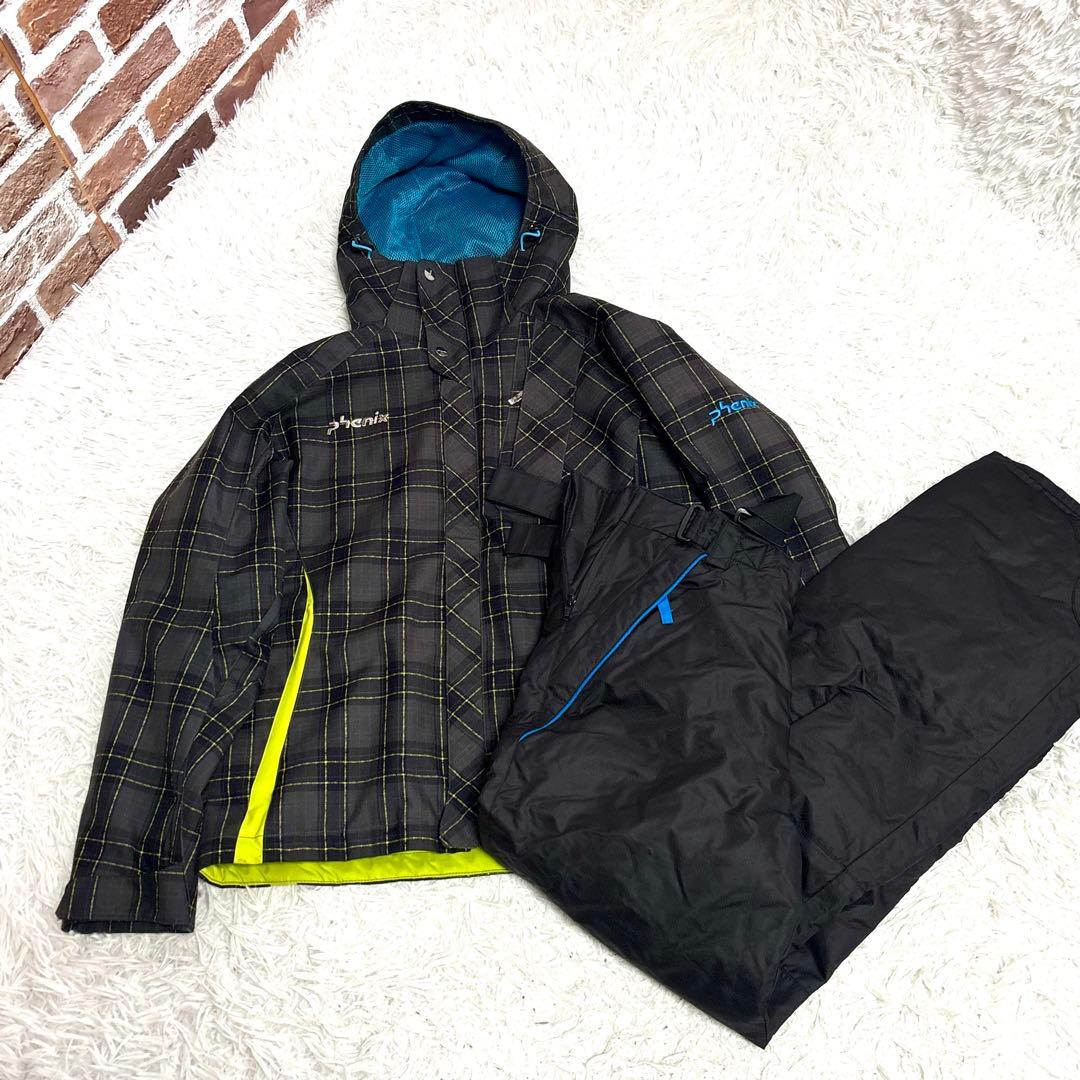 ✨美品✨phenix フェニックス スキーウェア 上下 黒レディース可 メンズS
