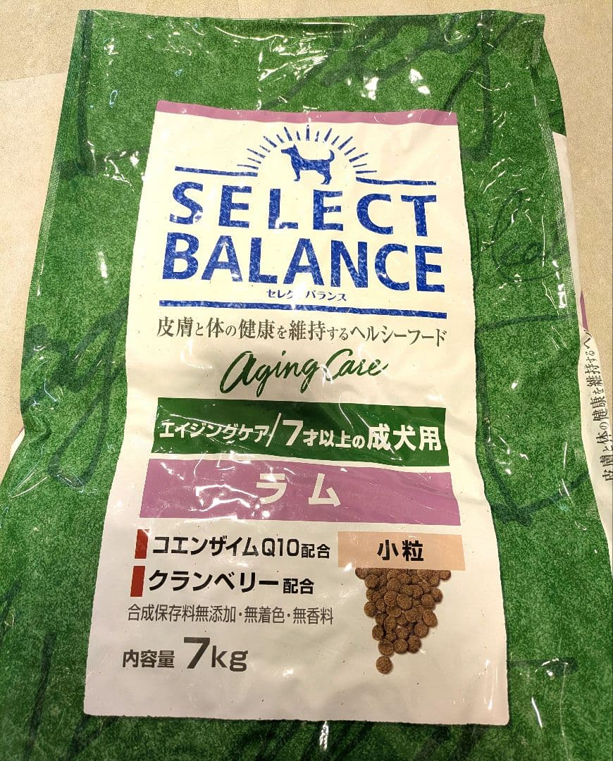 セレクトバランス エイジングケア成犬用 ラム 7kg