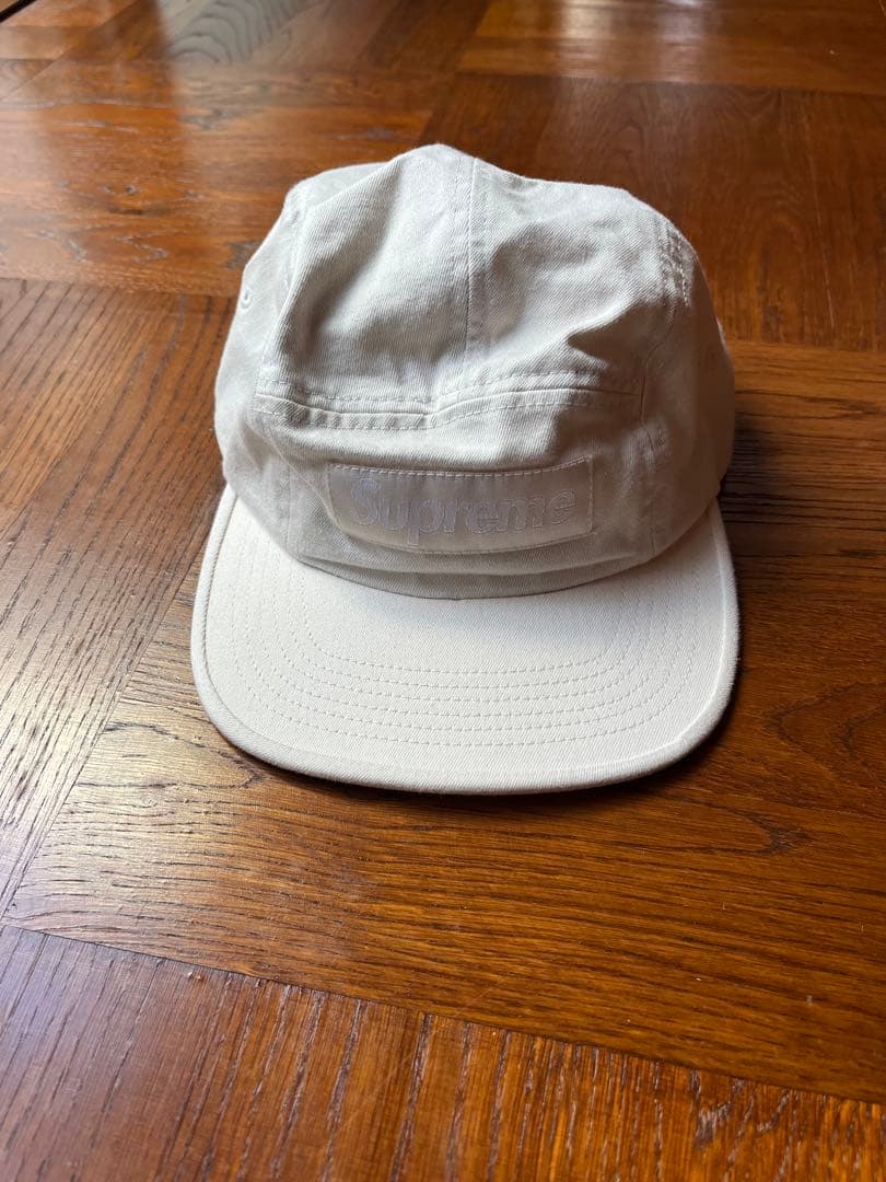 アメリカ製 Supreme キャンプキャップ オフホワイト