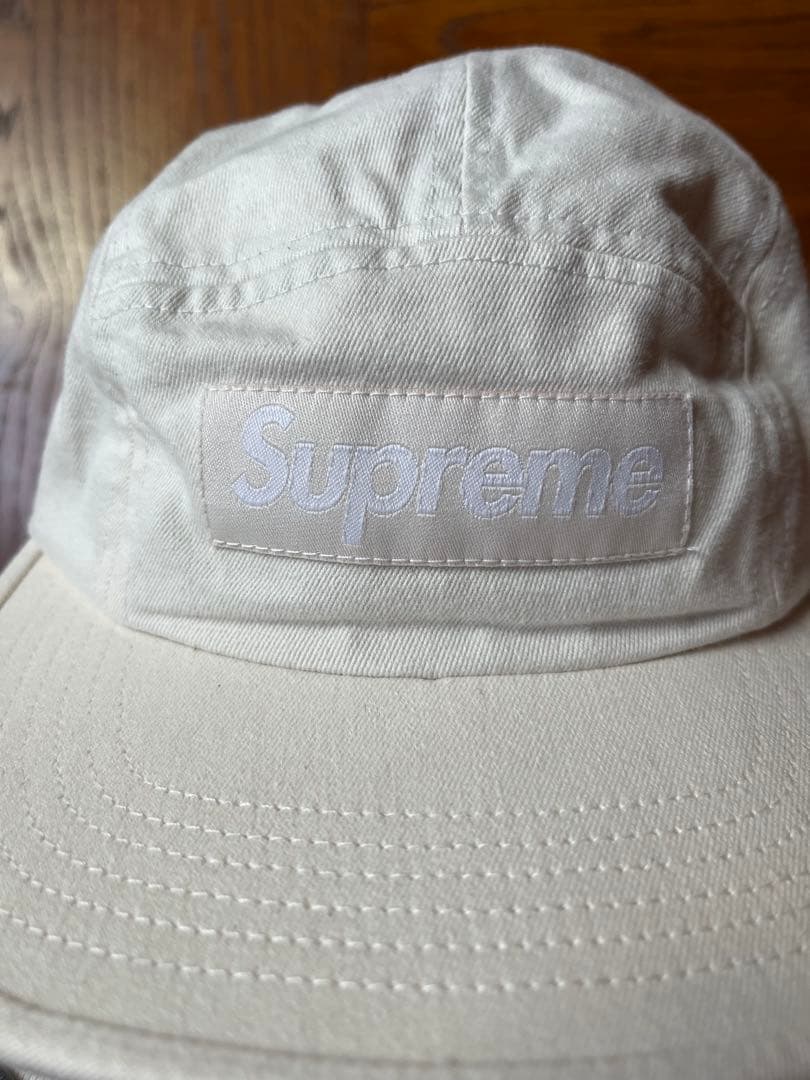 アメリカ製 Supreme キャンプキャップ オフホワイト