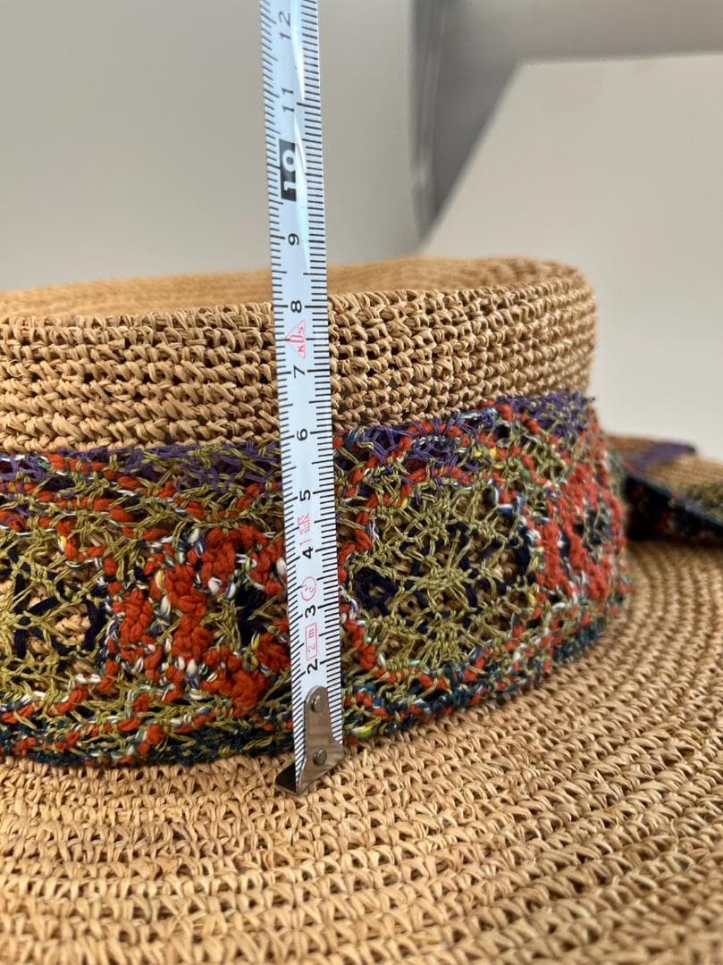 Masaki・Kyoko・佐藤繊維の麦わら風の帽子です。未使用☆タグ付き