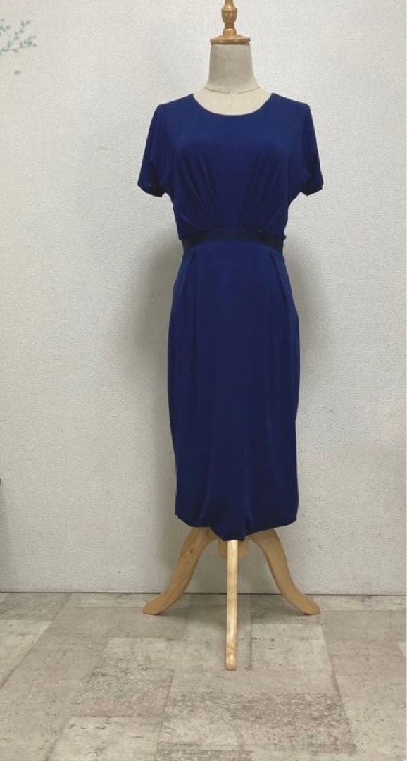 美品　マックスマーラ　Max Mara ジャージーワンピース ブルー　40