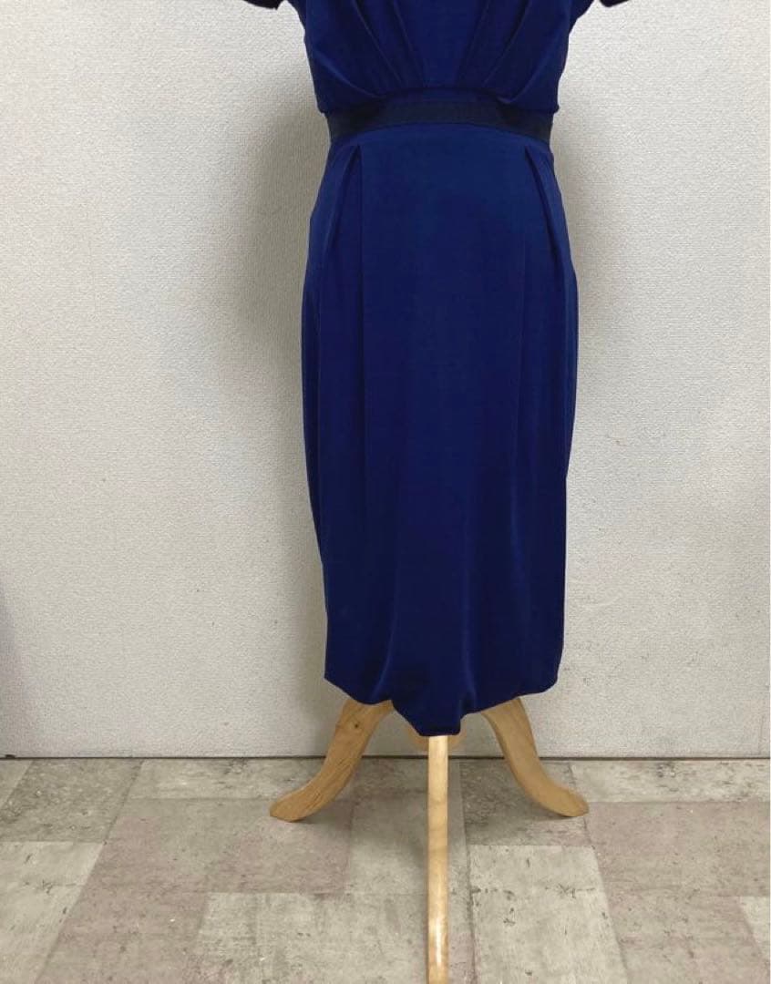 美品　マックスマーラ　Max Mara ジャージーワンピース ブルー　40