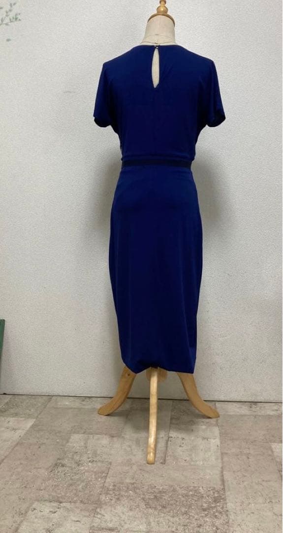 美品　マックスマーラ　Max Mara ジャージーワンピース ブルー　40