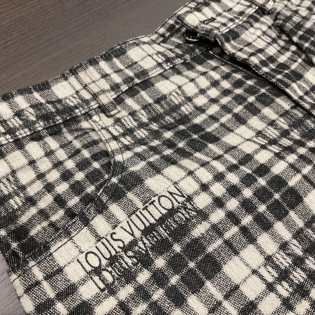 ひ*ぃ様 Louis Vuitton チェック柄ショートパンツ　サイズ32