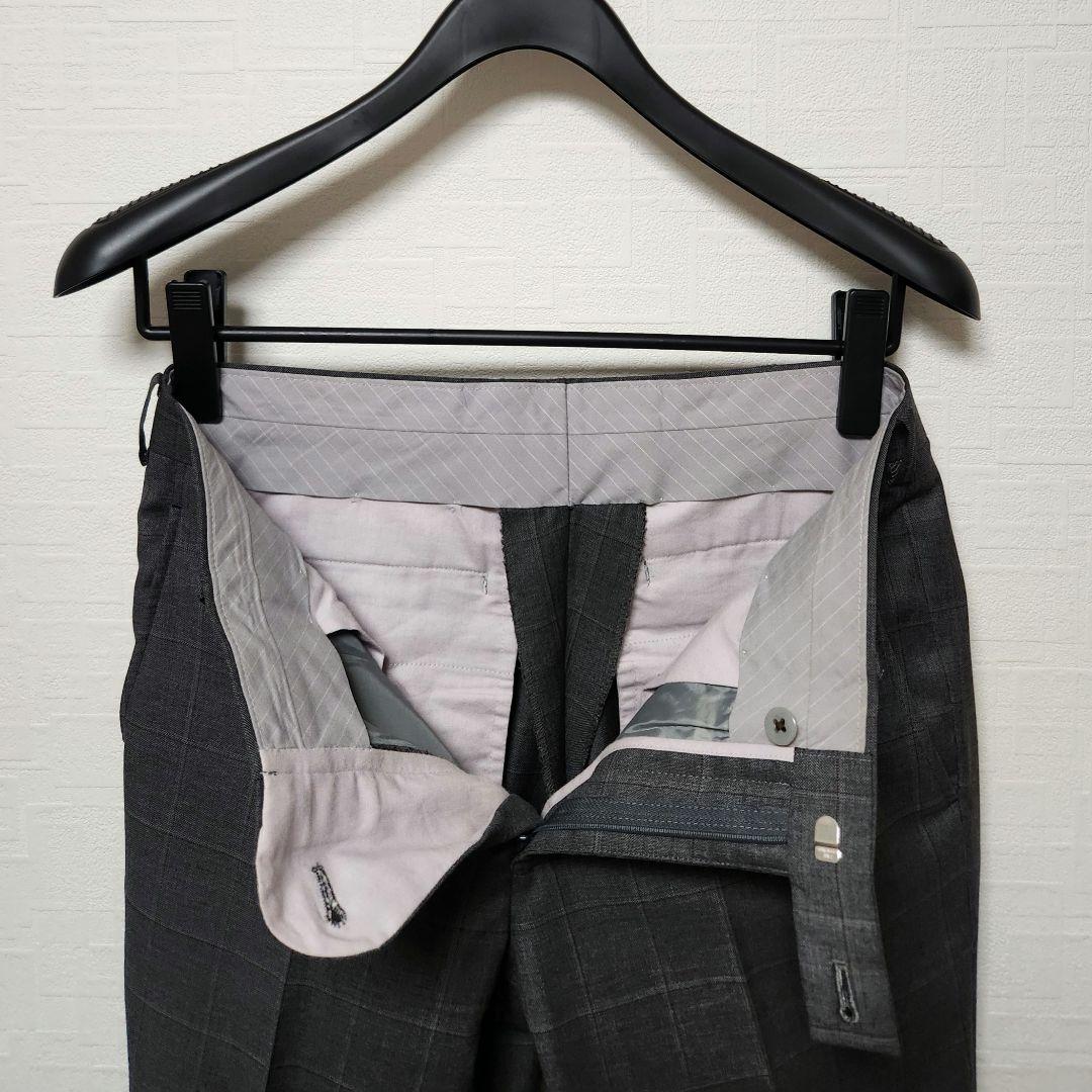 ロロピアーナ　×　タケオキクチ　メンズスーツ　スリーピース　グレーチェック