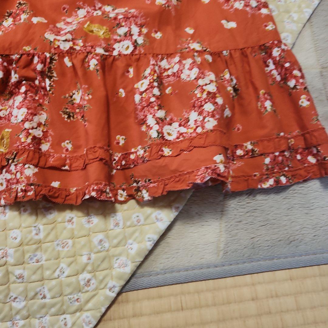 ピンクハウス花柄フリルチュニック