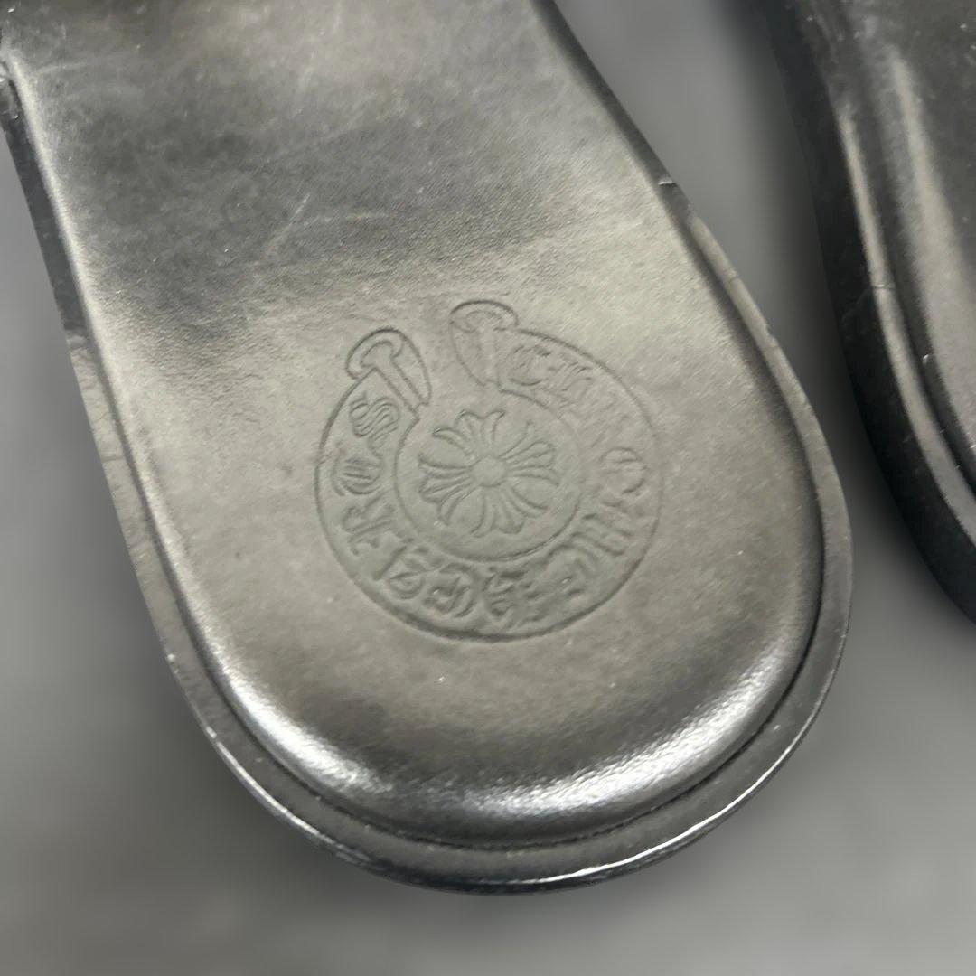 クロムハーツ　レザー　スライドサンダル　MATTY BOY ブラック　チョンバー