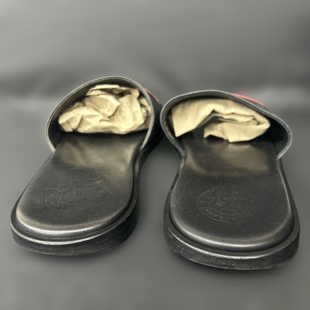 クロムハーツ　レザー　スライドサンダル　MATTY BOY ブラック　チョンバー