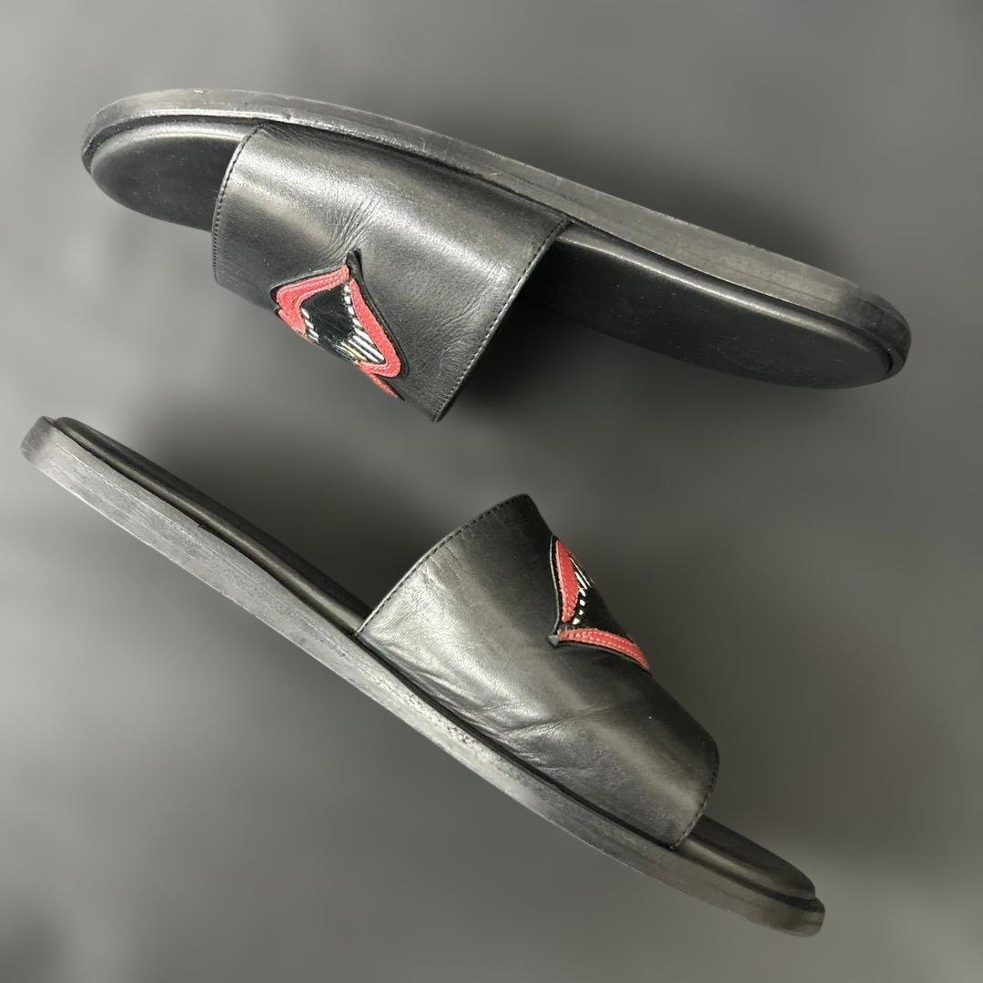 クロムハーツ　レザー　スライドサンダル　MATTY BOY ブラック　チョンバー