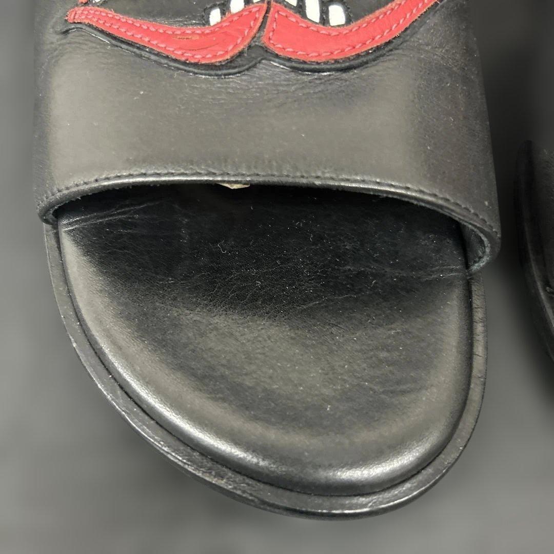 クロムハーツ　レザー　スライドサンダル　MATTY BOY ブラック　チョンバー