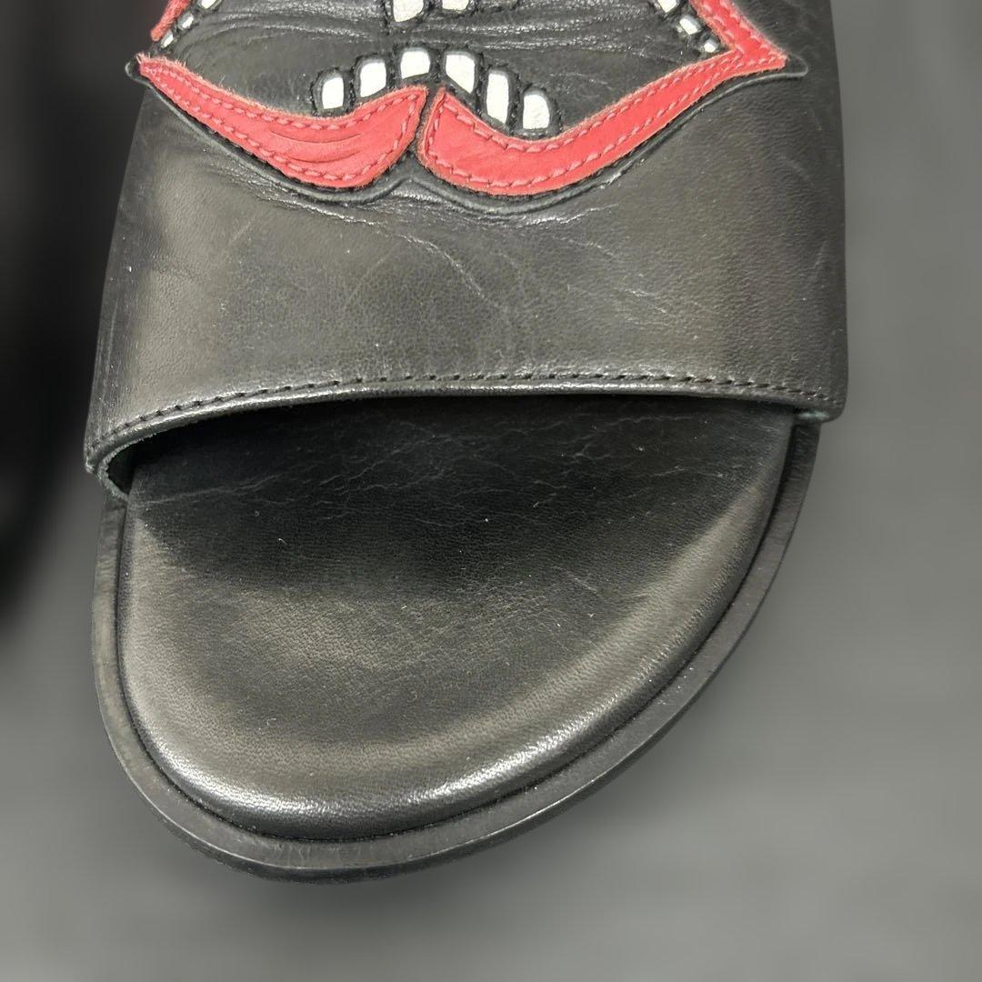 クロムハーツ　レザー　スライドサンダル　MATTY BOY ブラック　チョンバー