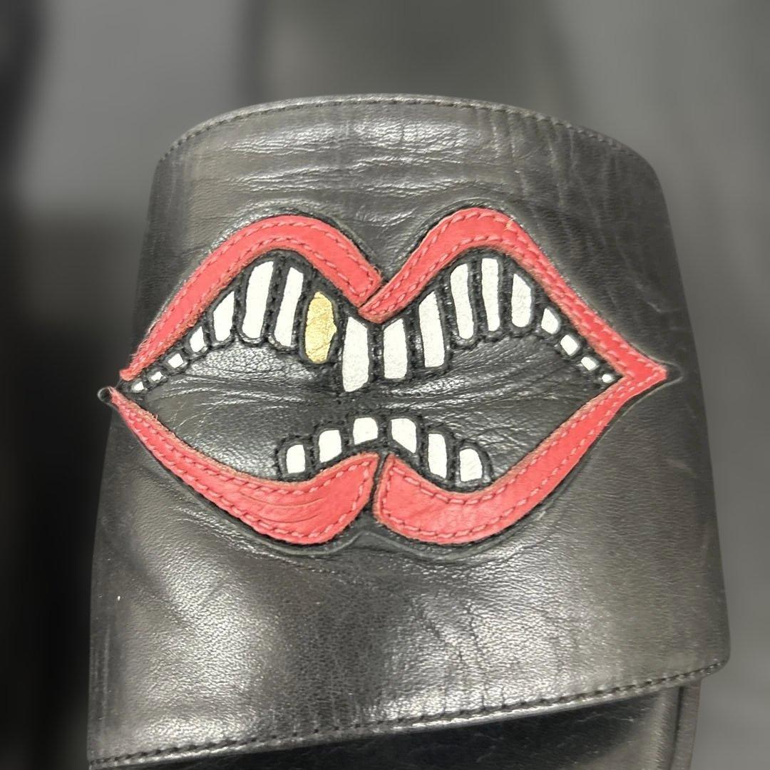 クロムハーツ　レザー　スライドサンダル　MATTY BOY ブラック　チョンバー