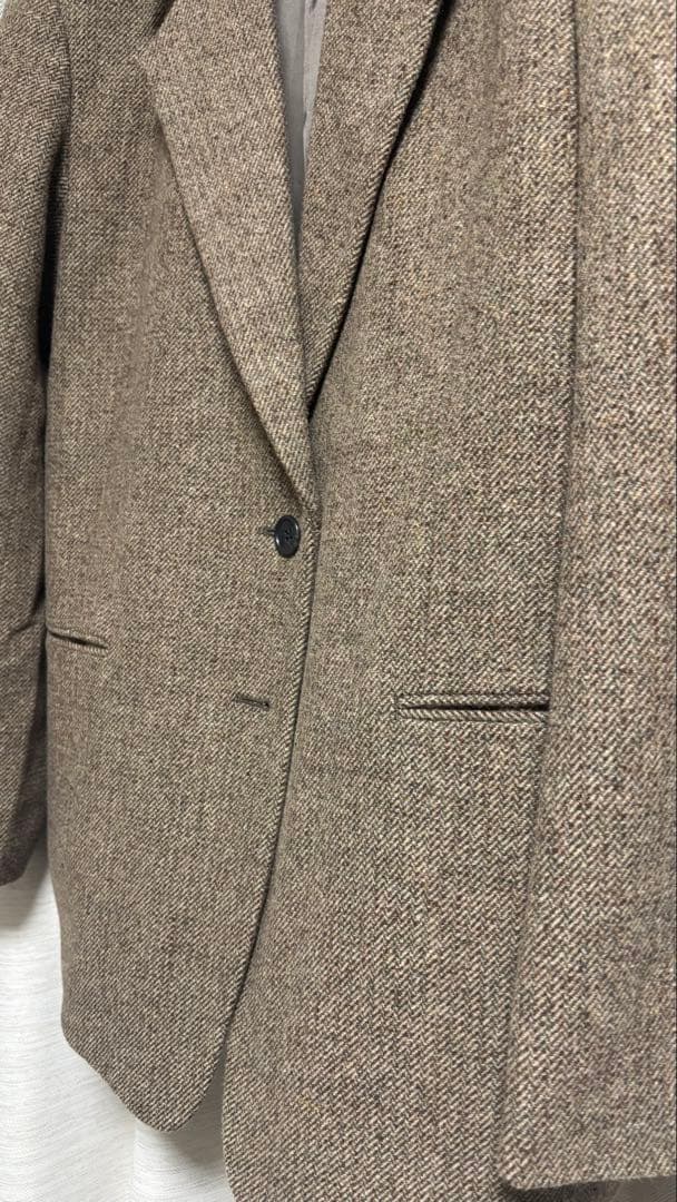 【新品タグ付き】Anuke Herringbone Wool Jacket