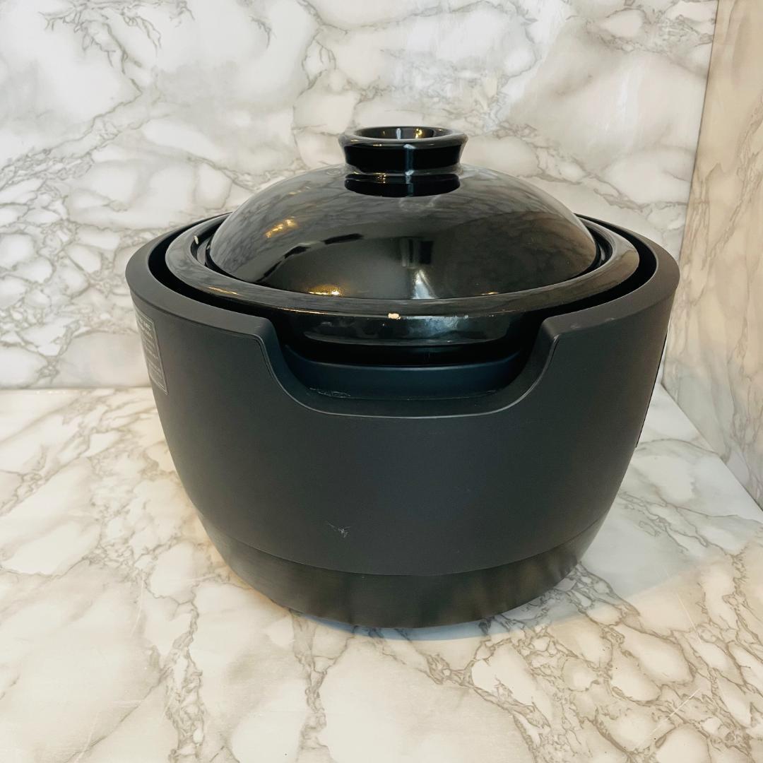 長谷園×siroca 全自動炊飯土鍋 かまどさん電気 3合炊き SR-E111