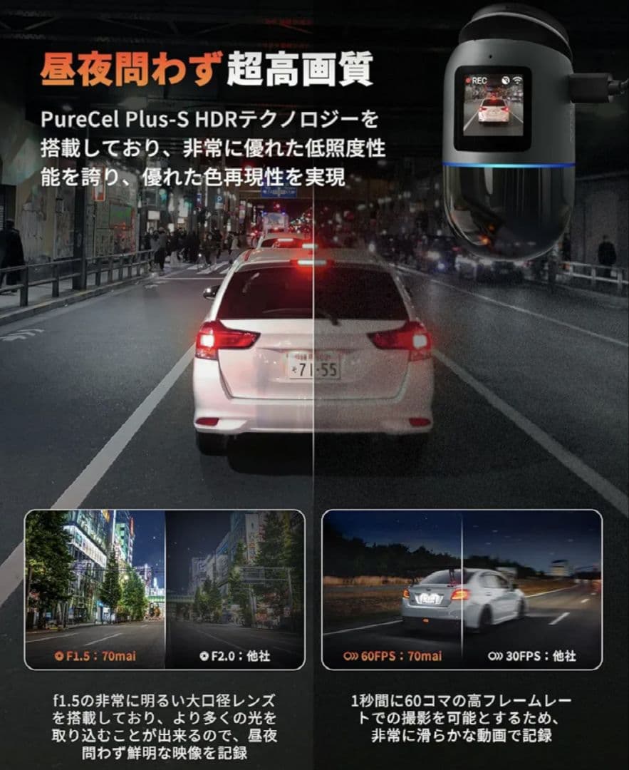 チ*ク様 70mai Dash Cam Omni 希少【128GB】 新品未使用