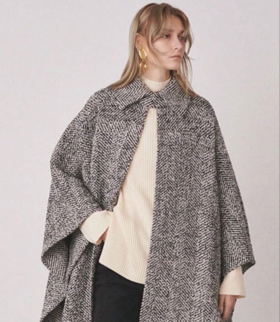 Mila Owen ミラオーウェン　ビックカラーケープコート