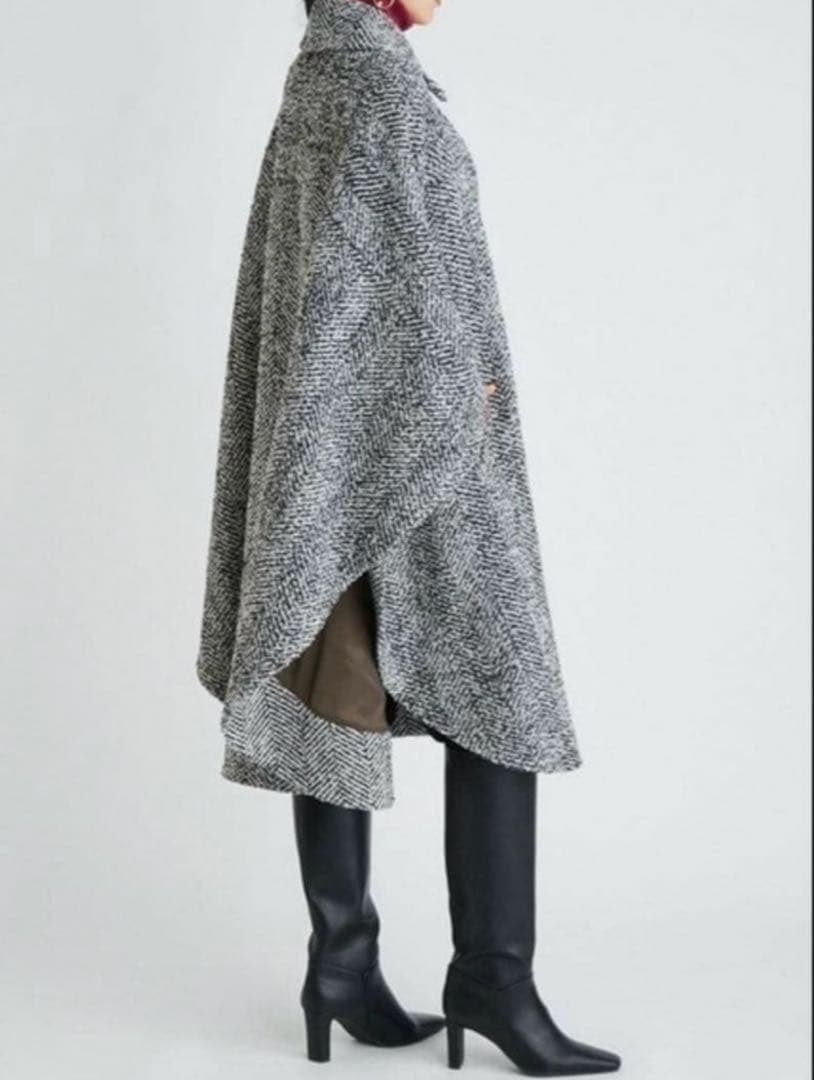 Mila Owen ミラオーウェン　ビックカラーケープコート