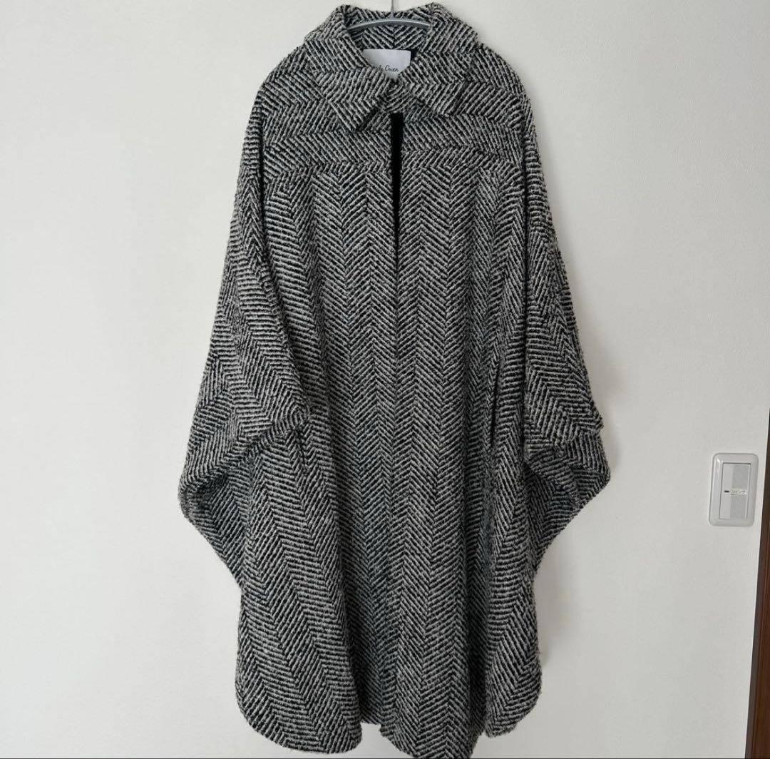 Mila Owen ミラオーウェン　ビックカラーケープコート