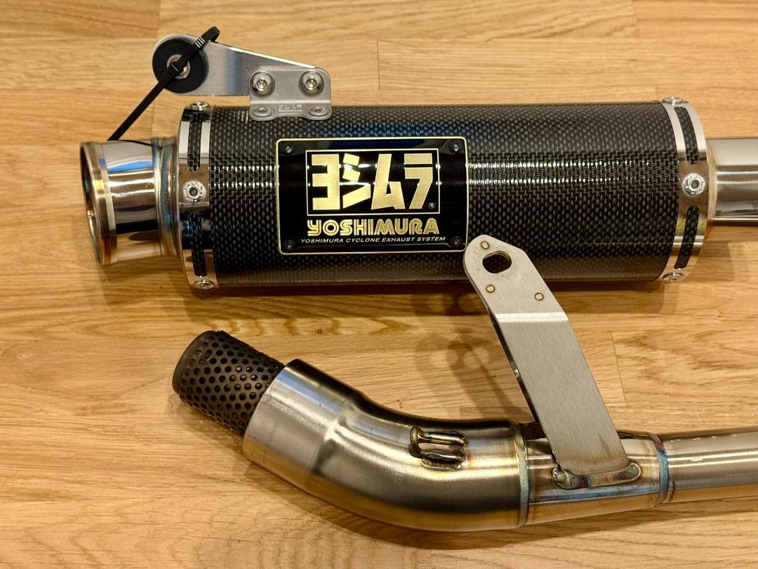 モンキー125　ヨシムラマフラー　サイクロン　カーボンヒートガードセット