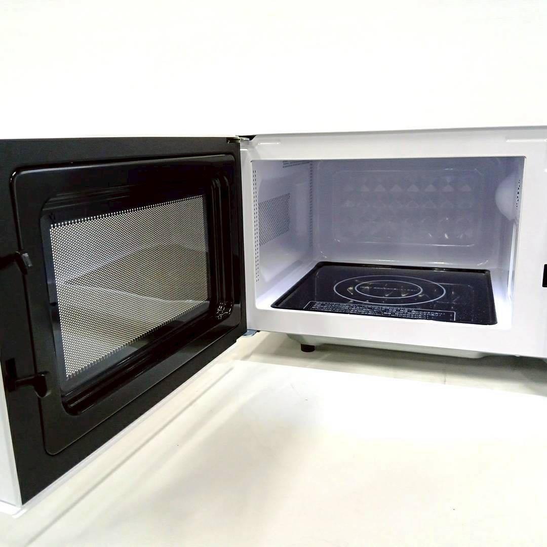 ⑭アイリス2025年製フラット簡単シンプル電子レンジ IMB-F186-W