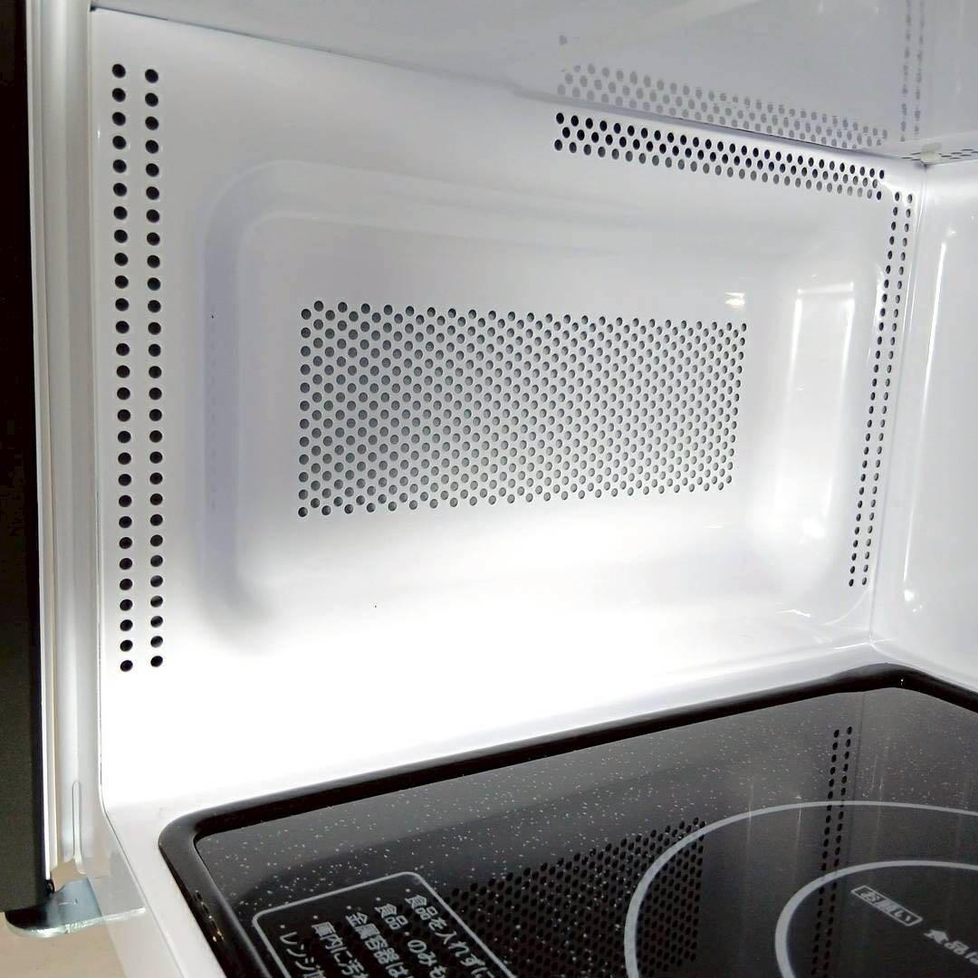⑭アイリス2025年製フラット簡単シンプル電子レンジ IMB-F186-W