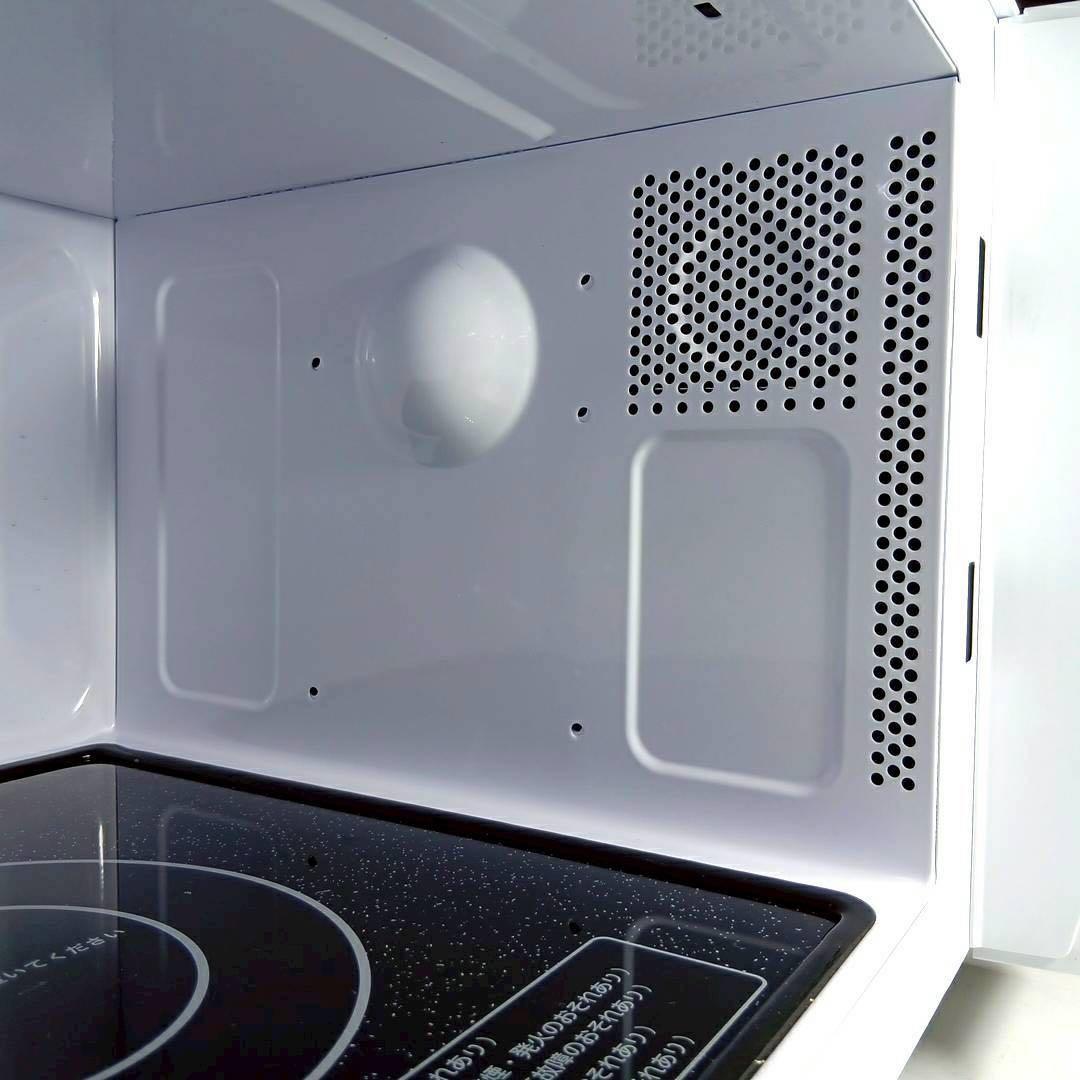 ⑭アイリス2025年製フラット簡単シンプル電子レンジ IMB-F186-W