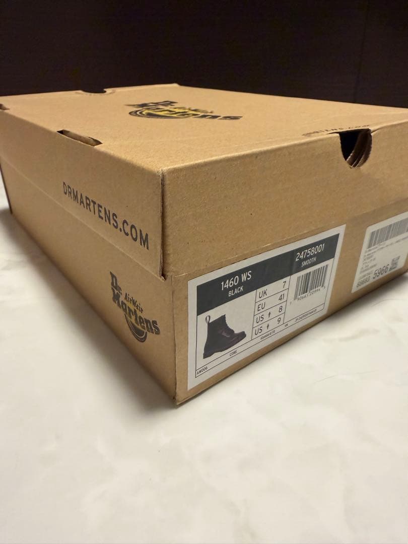 ドクターマーチン 8ホールブーツ UK7 26cm ホワイトステッチ