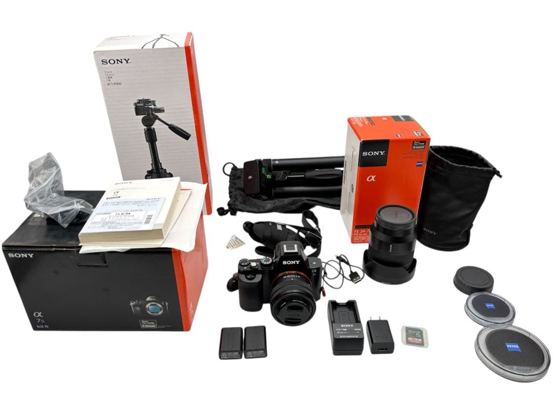 美品　Sony α7S レンズ付き　FE 24-70mm レンズ 三脚セット