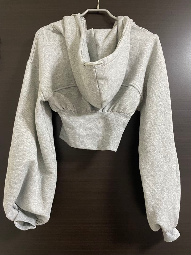 Darichカラーラメスウェットコルセットパーカー