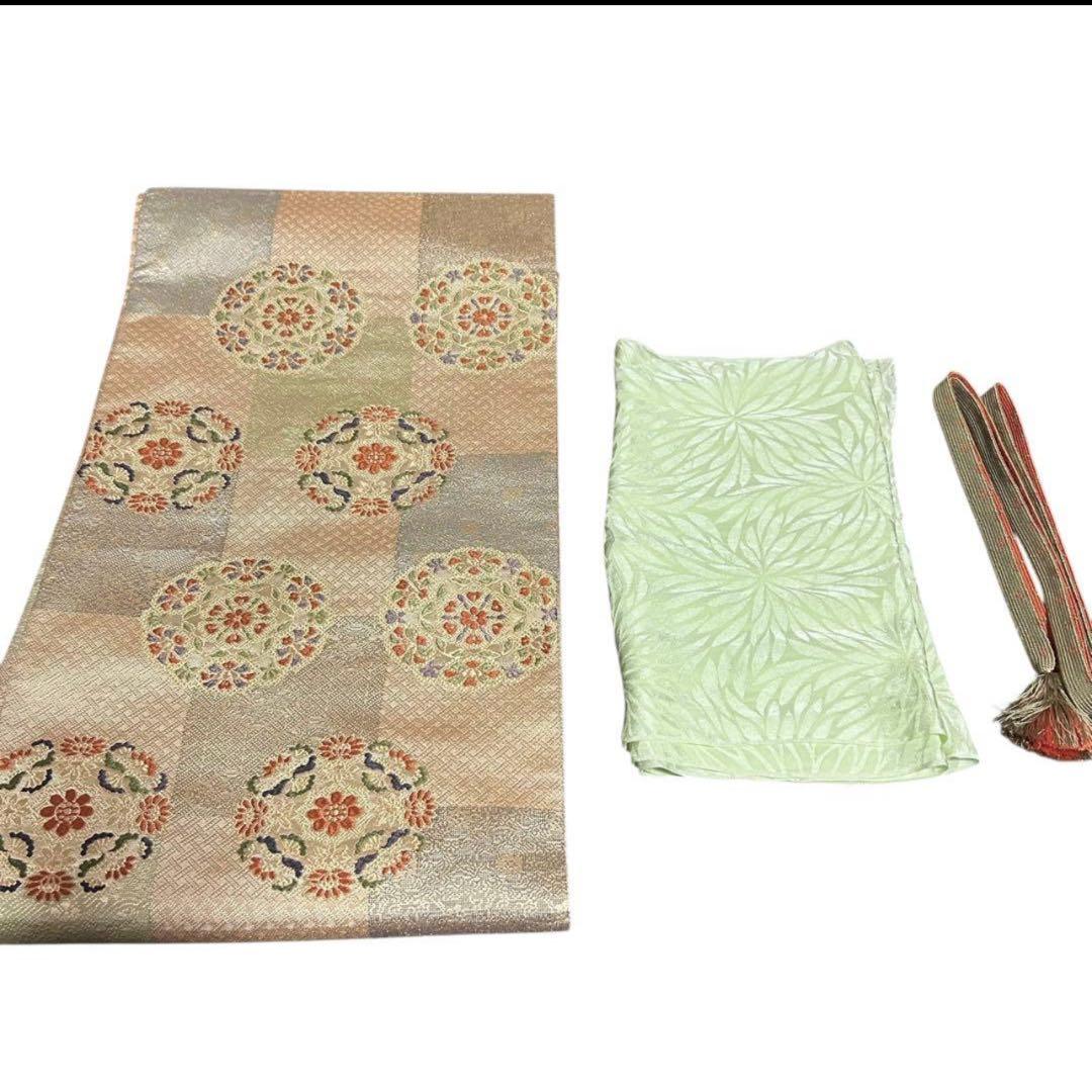 s*e様 新品　美品　袷　正絹　金彩　紋付　訪問着　フルセット　4点