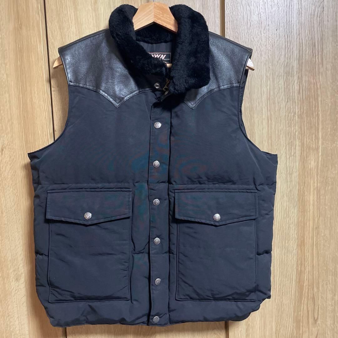 SUGAR CANE 東洋エンタプライズ／ボア付きレザーヨークダウンベスト