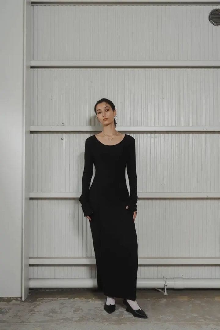 クヌースマーフ　レイヤードワンピース　ブラック (説明文読んでいただきたいです)