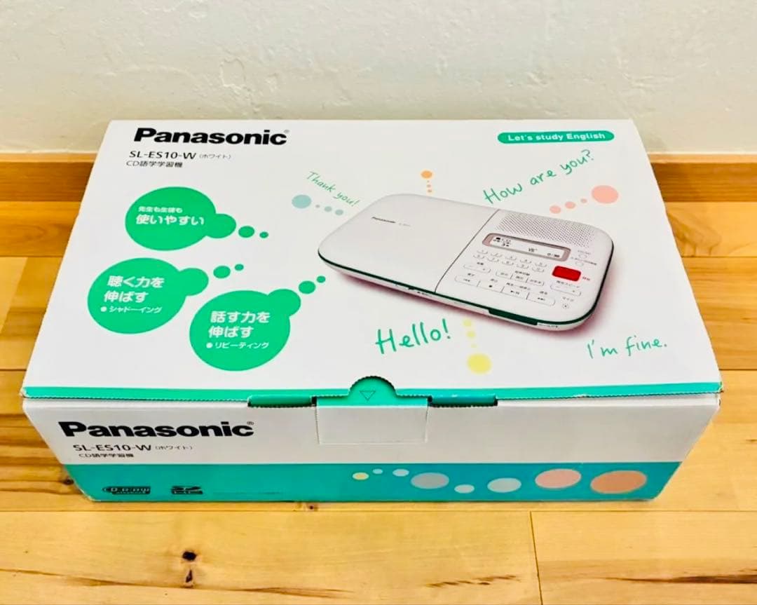 【新品未開封】 パナソニック CD語学学習機 SL-ES10-W