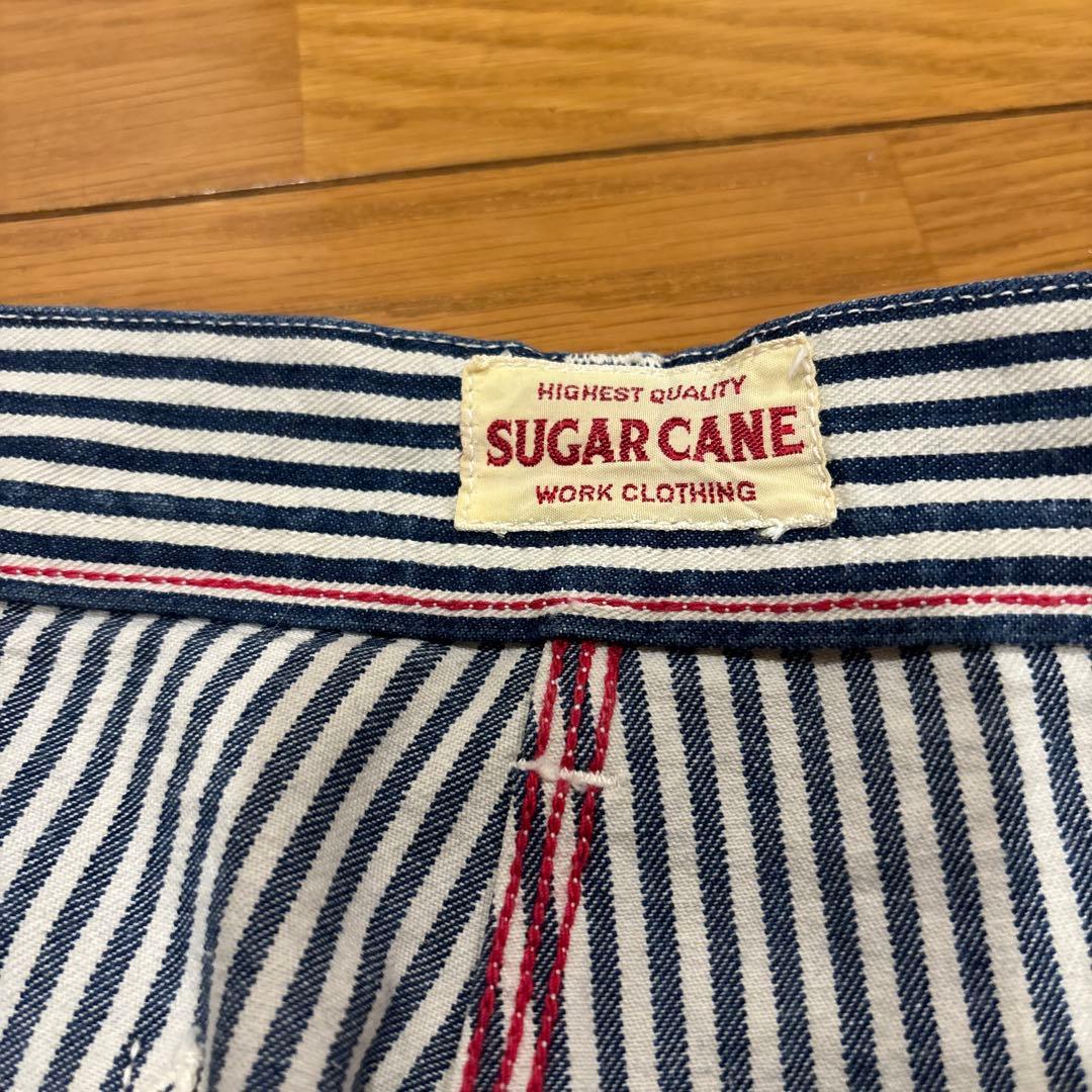 sugarcane ヒッコリーパンツ ワークパンツ シュガーケーン　w32