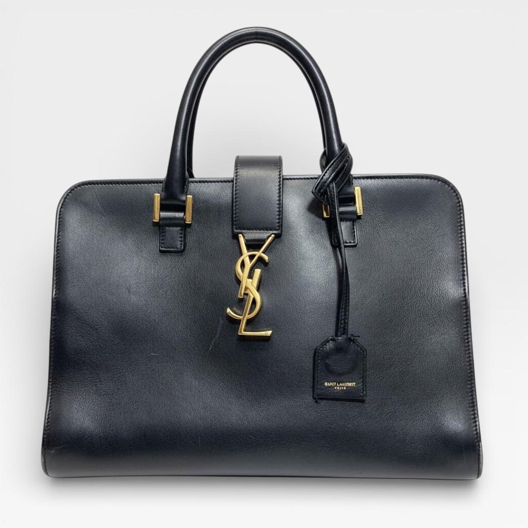 SAINT LAURENT サンローラン ベイビーカバス ブラック ハンドバッグ