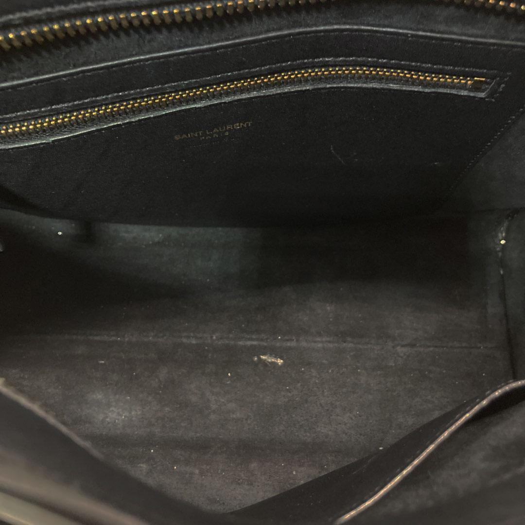 SAINT LAURENT サンローラン ベイビーカバス ブラック ハンドバッグ