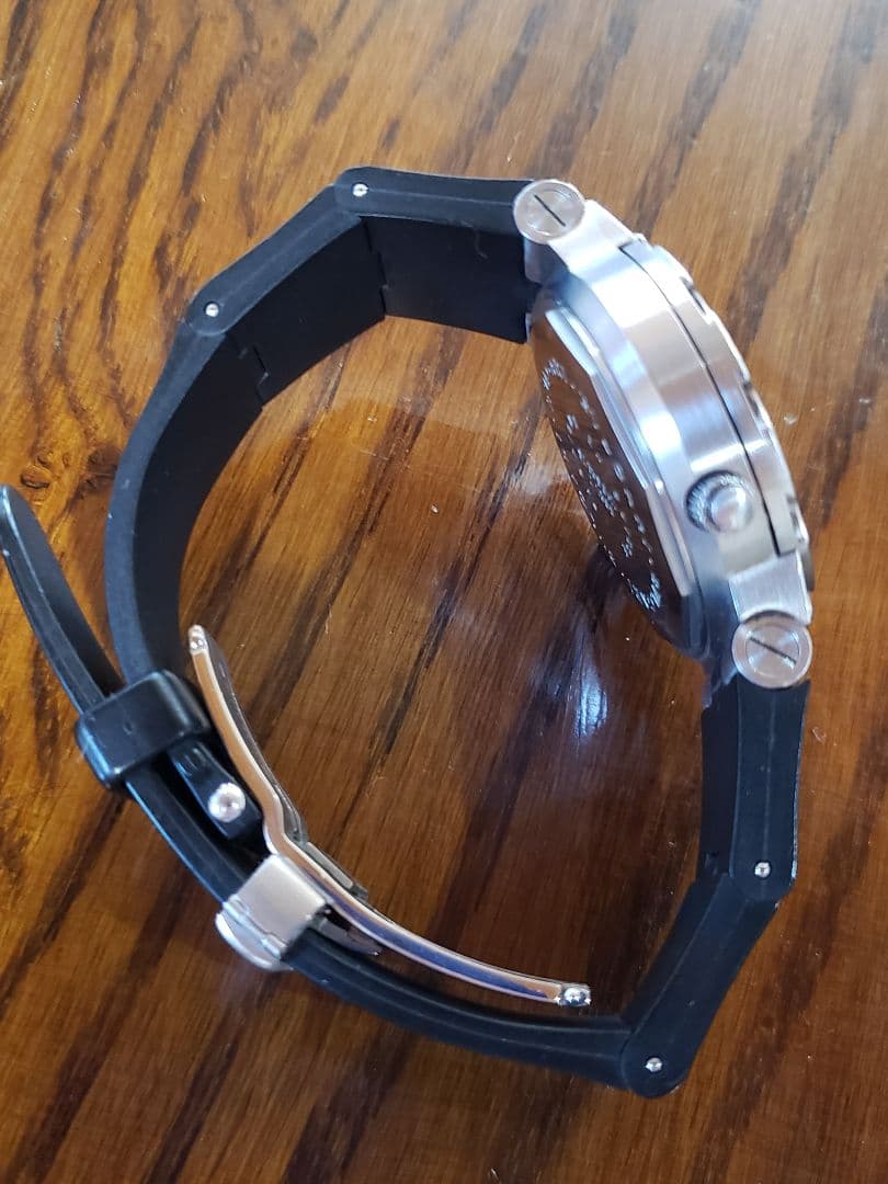 BULGARI 自動巻き時計 防水 黒 シルバー