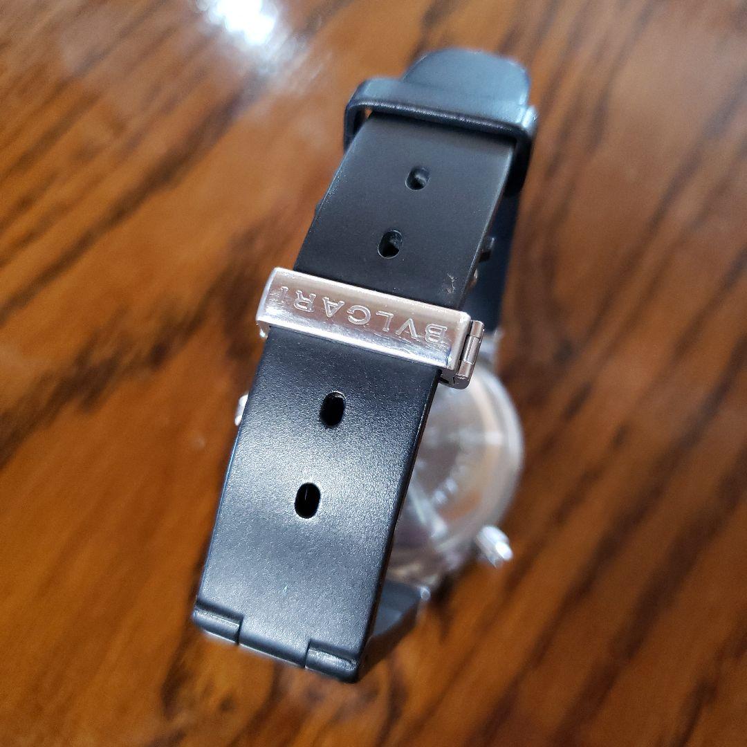 BULGARI 自動巻き時計 防水 黒 シルバー