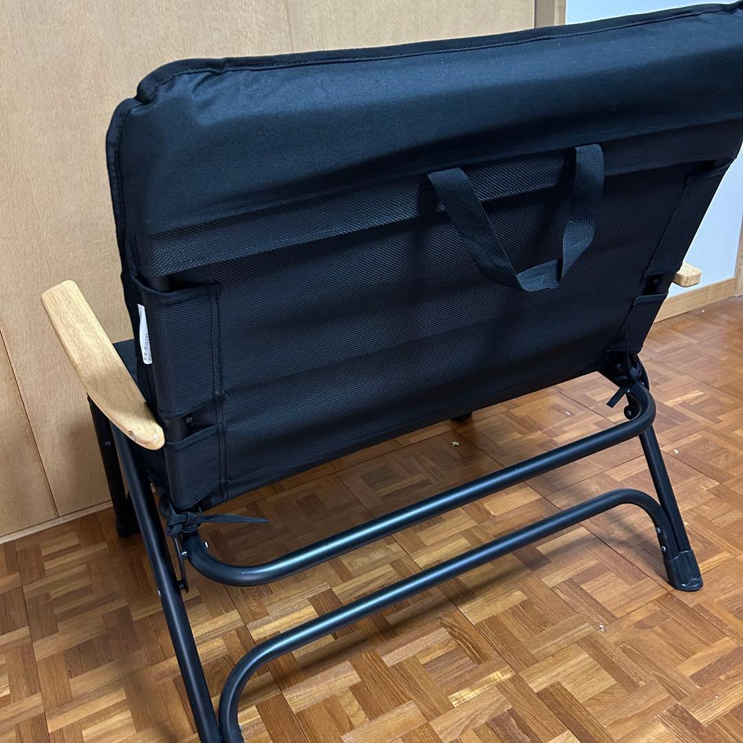 DOD オヤコチェア　ブラック 折りたたみチェア キャンプ　ベンチ