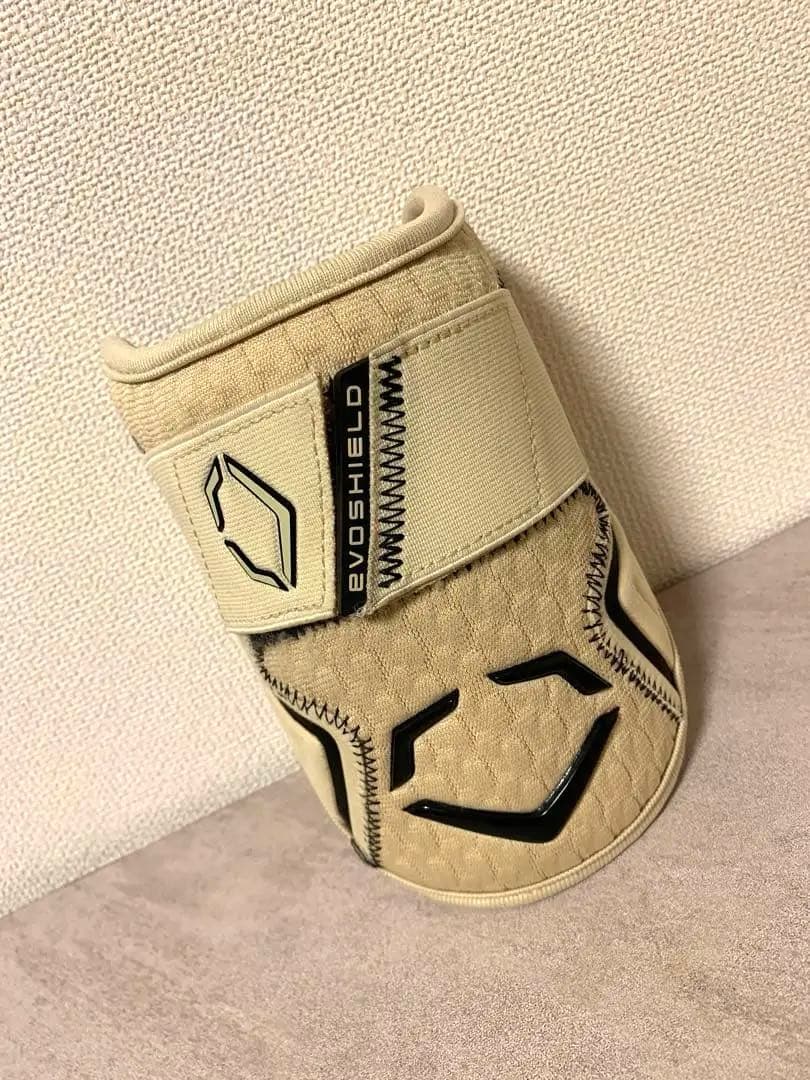 【美品✨】エボシールド　エルボーガード＆レッグガード　カラー:サンド　右打者用