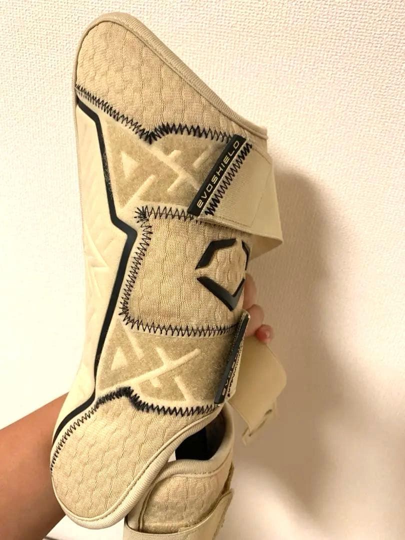 【美品✨】エボシールド　エルボーガード＆レッグガード　カラー:サンド　右打者用