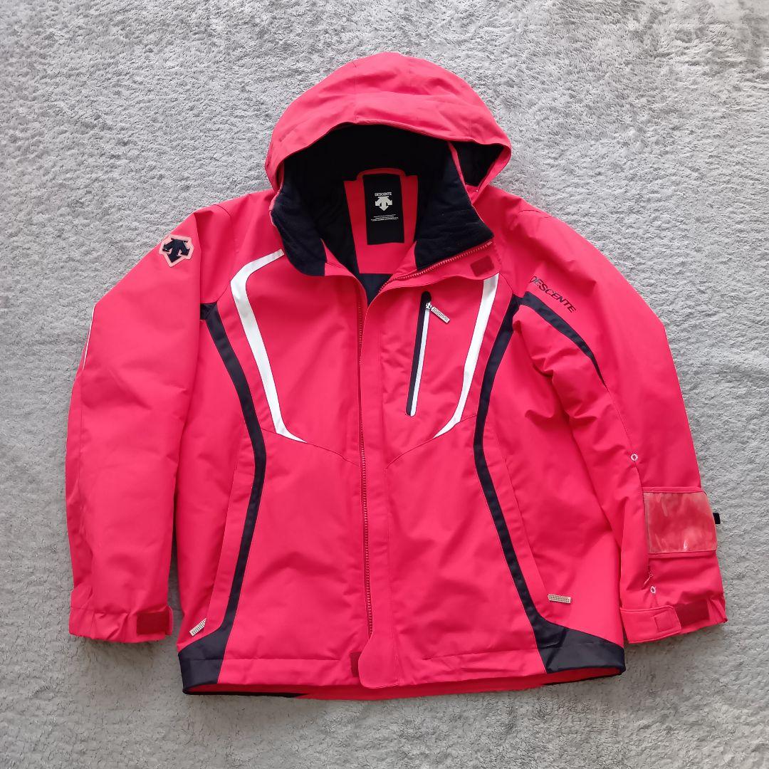 DESCENTE スキーウェア　セットアップ　上下　黒　赤　メンズ　L
