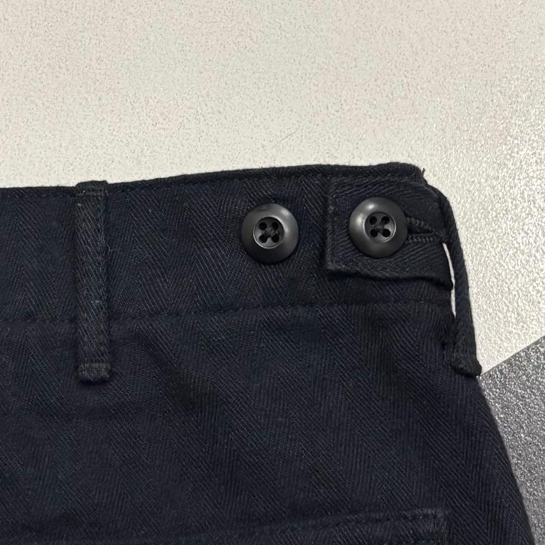 美品 orslow ウール ヘリンボーン ベイカー ファティーグ パンツ 2 M