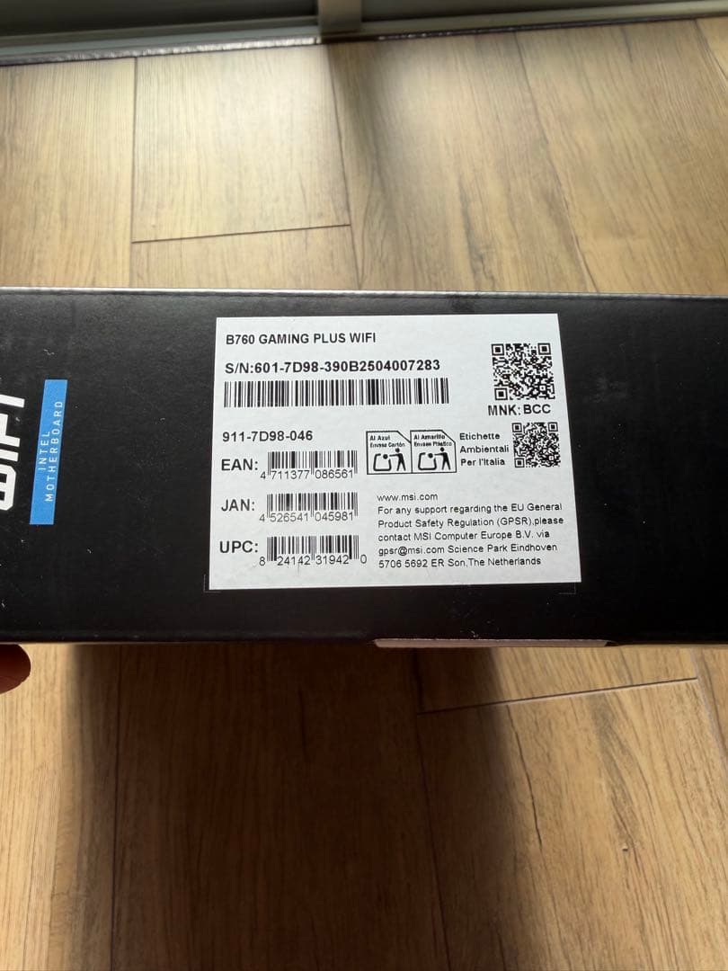 マザーボード MSI B760 GAMING PLUS WIFI (ddr5)