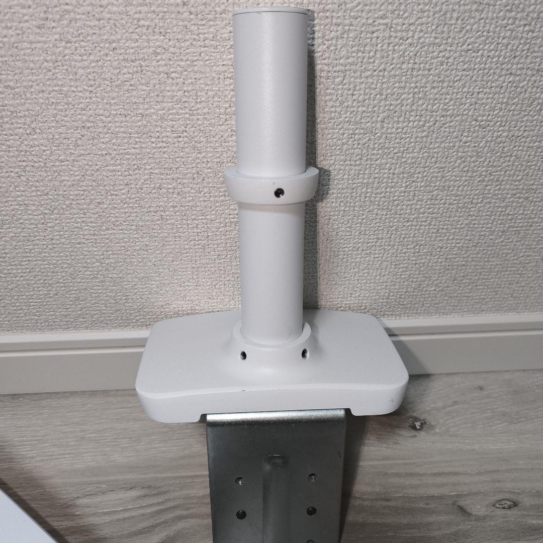 エルゴトロン ホワイト モニターアーム VESA対応 クランプマウント